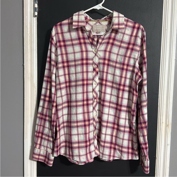 Banana Republic Tops - Banana Republic Soft Wash Plaid Button Down Shirt Size: L